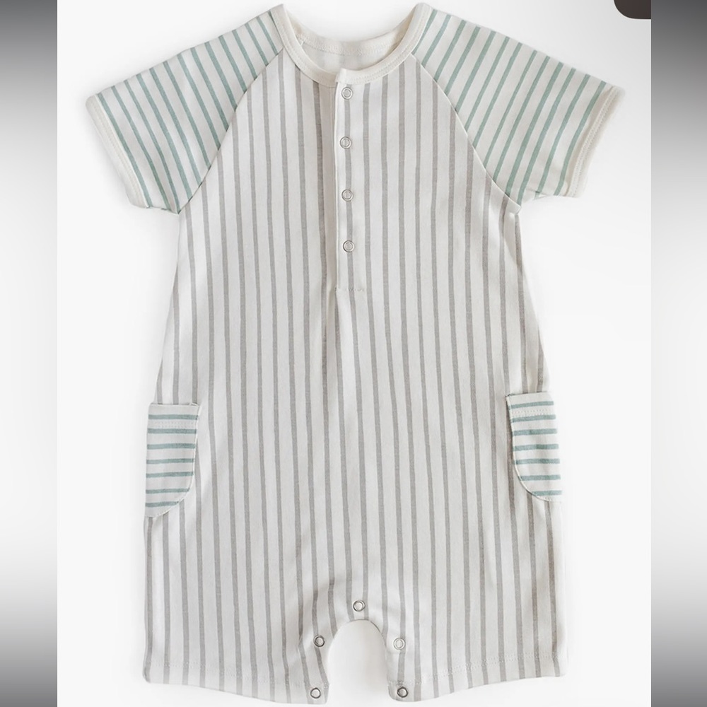 Stripes Away Organic Cotton Romper
Pehr | 0-3 month | excellent condition